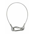 Safety kabel 75cm. BGV-C1 Gecertificeerd. Met borgring