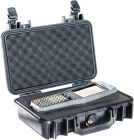 Peli 1200 Case met plukschuim zwart 