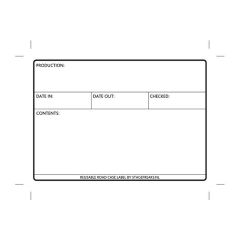 Flightcase Label 177 x 127 mm