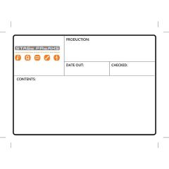 Flightcase Label 212 x 150 mm met eigen logo