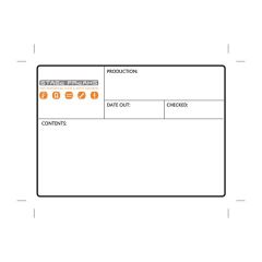 Flightcase Label 170 x 120 mm met eigen logo