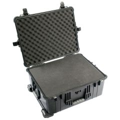 Peli 1610 Trolley Case met plukschuim zwart