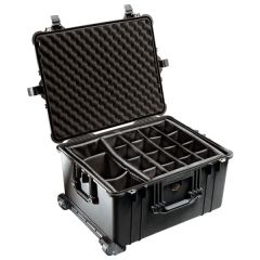 Peli Trolley Case 1620 met klittenband verdeling Zwart