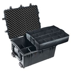 Peli 1630 Trolley Case met klittenband vakverdeling zwart