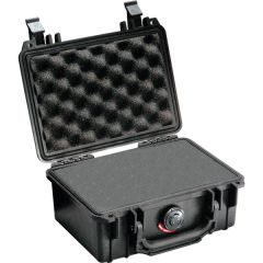 Peli 1120 Case met plukschuim zwart open