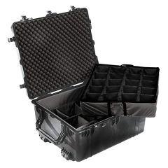 Peli trolley Case 1690 met klittenband vakverdeling Zwart