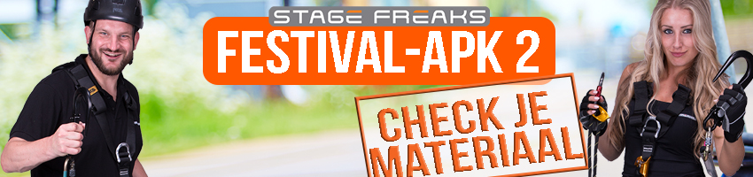 Werken op festivals: de Stagefreaks Festivalmateriaal-APK